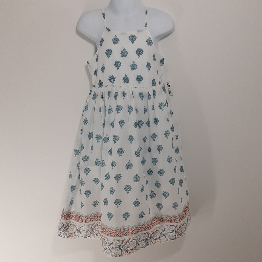 Old Navy cotton sundress lined girl 5 T